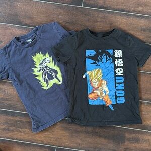 Dragon Ball Z Kids Graphic T-Shirts - Black and Blue